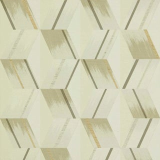 Zoffany Rhombi Wallpaper in Paris Grey - a Sample For Sale