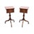 Antique Georgian Leather Top Side Tables, 1930, Set of 2 For Sale - Image 11 of 11
