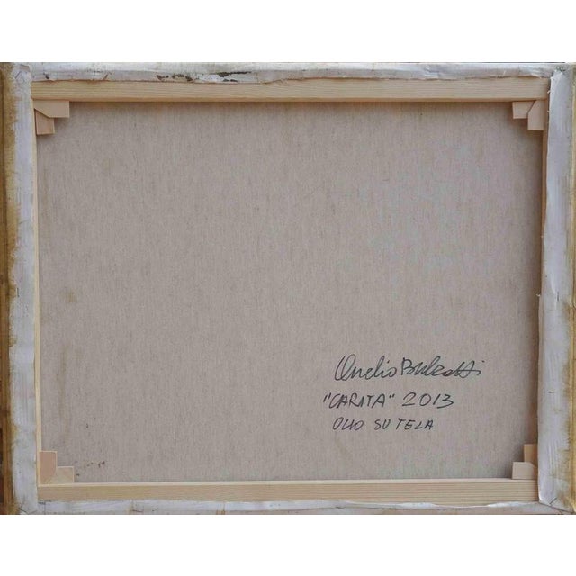 Contemporary Aurelio Bulzatti, Charity, 2013, Oil on Canvas, Framed For Sale - Image 3 of 4