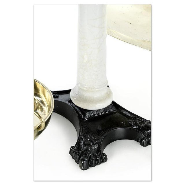 Metal English Scale in Enameled Cast Iron and Brass For Sale - Image 7 of 9