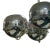 Mid-Century Italian Chromed Spheres Pendant Lamp, 1970 For Sale - Image 3 of 6