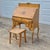 19th Century Antique Yellow Painted Victorian Ladies Slant Front Oak Secretary Desk For Sale - Image 14 of 14
