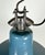 Industrial Blue Enamel Factory Lamp with Cast Iron Top, 1960s For Sale - Image 4 of 14
