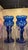Royal Blue Cobalt Flashed Crystal Lusters- a Pair For Sale - Image 8 of 8