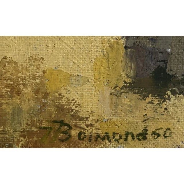 Modern Jean-Jacques Boimond, Place à Arles, 1960, Oil on Wood For Sale - Image 3 of 9