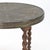 1920s Small Side Table with Sugarcane Frame and Brass Top, 1920s For Sale - Image 5 of 8