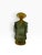 Mid-Century Modern Kosta Boda "Catwalk" Series "Poncho" Green Art Glass Sculpture by Kjell Engman For Sale - Image 3 of 6