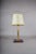 Brass Table Lamp with Leather Base in the style of Jacques Adnet, 1960s For Sale - Image 9 of 11