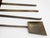 Italian Brushed Brass Fireplace Tools, 1970s For Sale - Image 12 of 15