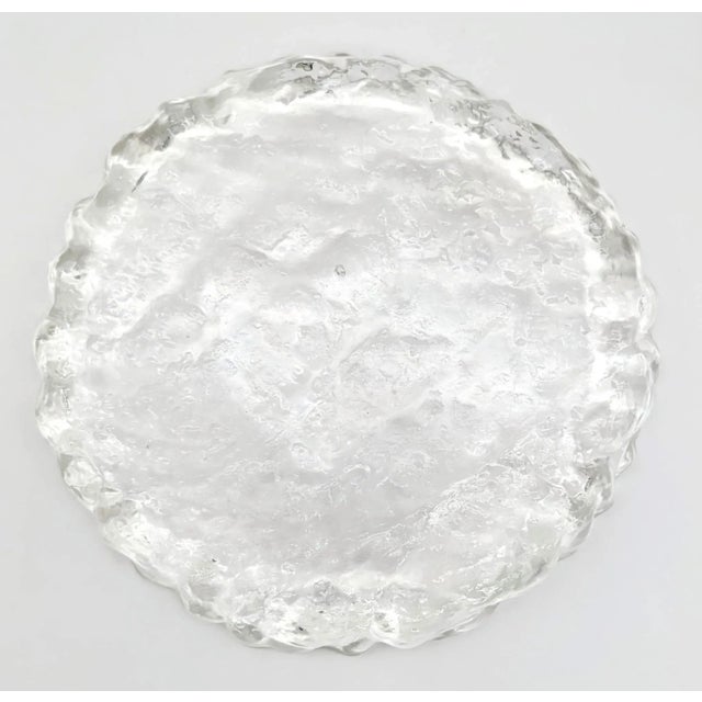 1950s Swedish Glass Cheese Platter For Sale - Image 10 of 11