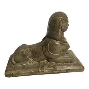 1980s Caste Polymer Sphinx