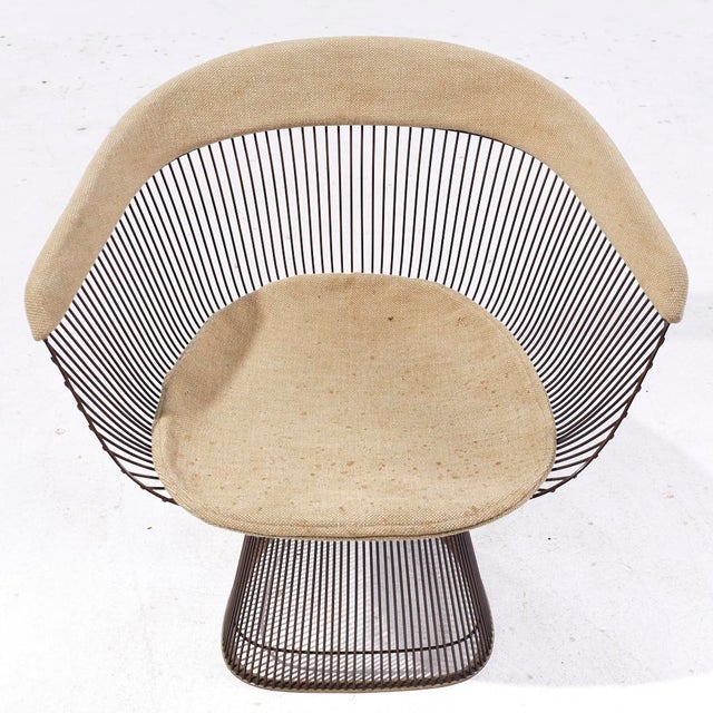 Warren Platner for Knoll Mid Century Bronze Dining Chair For Sale - Image 9 of 10