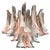 Murano Glass Pink and White Lattimo Chandelier, 1980s For Sale - Image 13 of 13