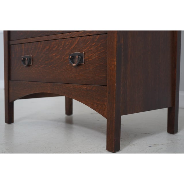 Stickley Mission Oak Arts & Crafts High Chest For Sale In Philadelphia - Image 6 of 15