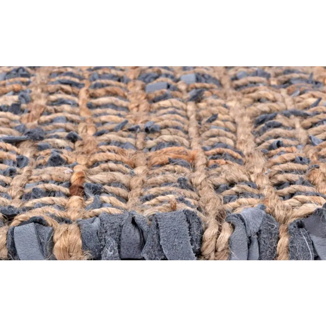 Amazing Blue Leather rug NEW 200cm x 300cm Composition: 80% Leather 20% vegetable textile fiber Colour: Blue and brown....