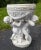 19th Century Italian Carved White Marble Garden Planter With Cherubs For Sale - Image 4 of 12