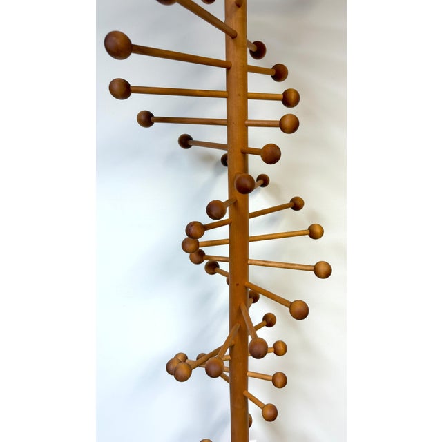 Scandinavian Modern Atomic Coat Stand, Style of Nanna Ditzel, Denmark, 1970s For Sale In West Palm - Image 6 of 17