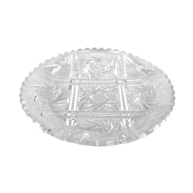 Imperlux Crystal Glass Bowl & Plate For Sale In Tampa - Image 6 of 9