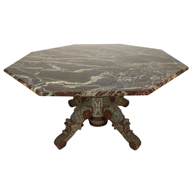 Antique Table in Marble For Sale