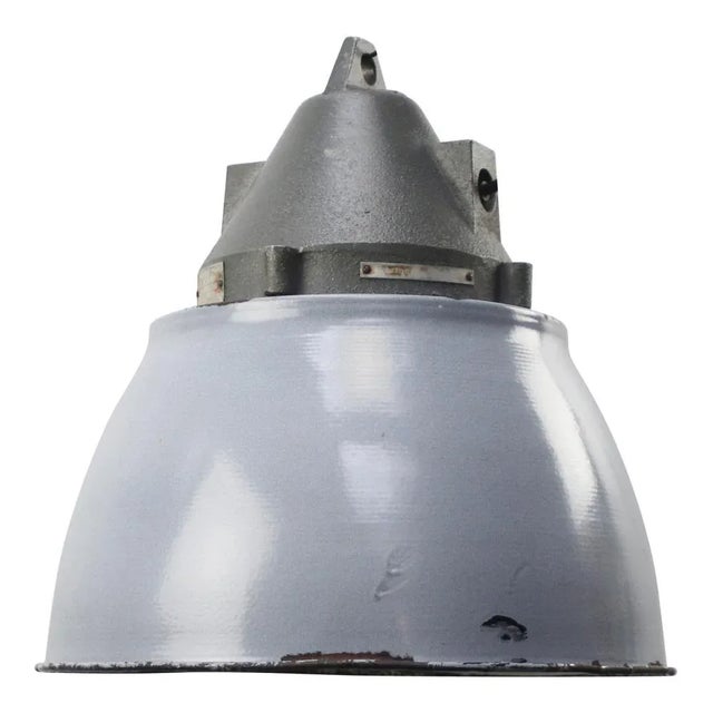 Vintage Industrial Clear Glass Pendant Light For Sale - Image 6 of 6