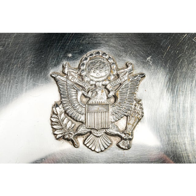 Mid-Century Modern Mid Century Vintage Sterling Silver Box Eagle Emblem Desk Keepsake Box Luxury Home Decor For Sale - Image 3 of 14