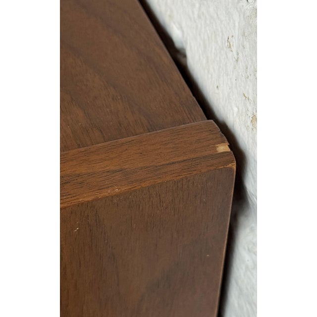 Vintage Merton Gershun-Style Walnut Highboy Dresser by Carlton House For Sale - Image 15 of 17