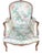 Vintage Pair of Louis XV Style Floral Upholstered Bergère Accent Chairs in English Traditional Style For Sale - Image 6 of 18
