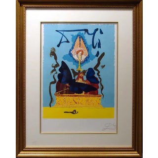 1979 "The Resurrection" Surrealist Hand Signed Lithograph by Salvador Dali, Framed For Sale