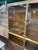 Mid 20th Century Hollywood Regency Burl Wood and Brass Display Cabinet For Sale - Image 9 of 10