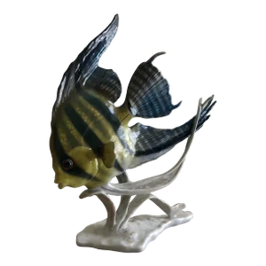 Rosenthal Scalar Angelfish Porcelain Figurine Model 1766 Designed by Fritz Heindenreich