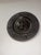 Antique bronze plate, hand-made basket, round, circumference 59 cm, depth 4 cm