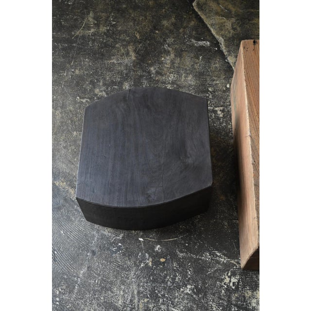 Mid 20th Century Small Old Japanese Low Table Made of Zelkova Wood/Modern Side Table For Sale - Image 16 of 18