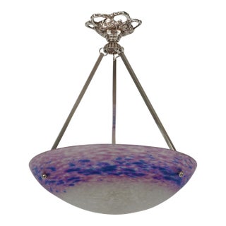 French Art Deco Pendant Light by Charles Schneider 1920s France For Sale