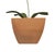 White Vintage Hand Painted Potted Tole Orchid Floral Arrangement / Flower Sculpture / Object For Sale - Image 8 of 9