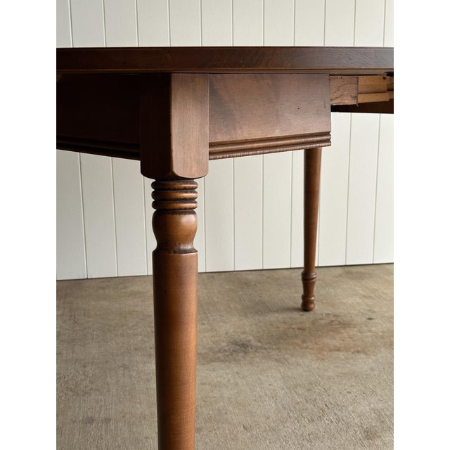 Wood Vintage Mid Century Maple Dining Table by Tell City Chair Company For Sale - Image 7 of 11