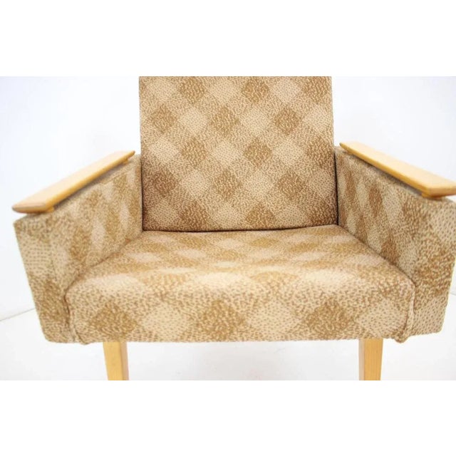 Mid-Century Armchair, Czechoslovakia, 1960s For Sale - Image 3 of 11