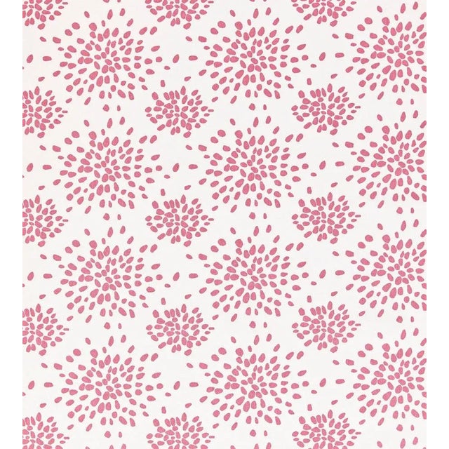 Traditional Sample - The House of Scalamandré Fireworks Cotton Print Fabric, Cupcake Pink For Sale - Image 3 of 3