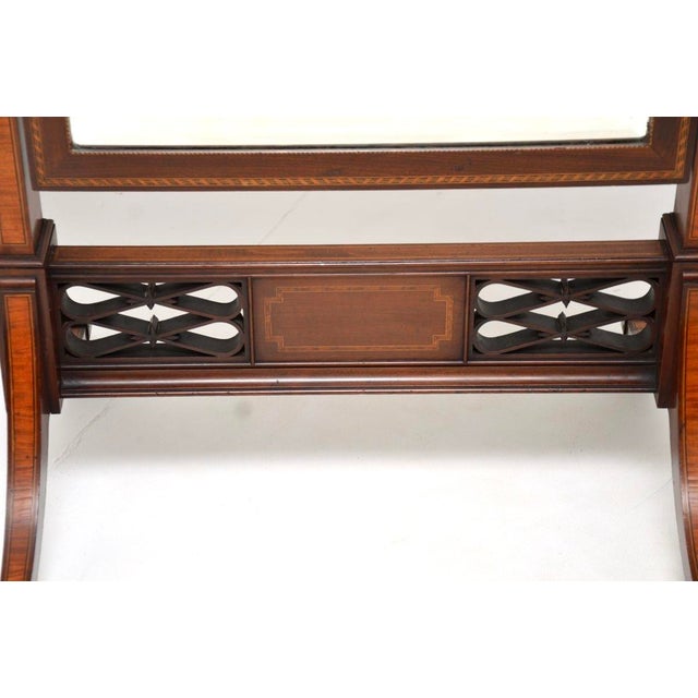 Antique Edwardian Cheval Mirror, 1900s For Sale - Image 10 of 11