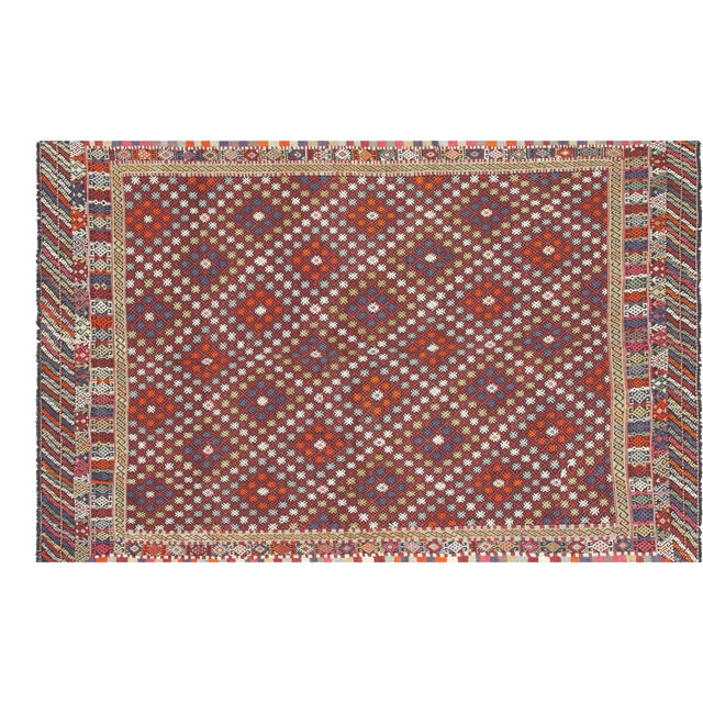 1950s Turkish Kilim For Sale