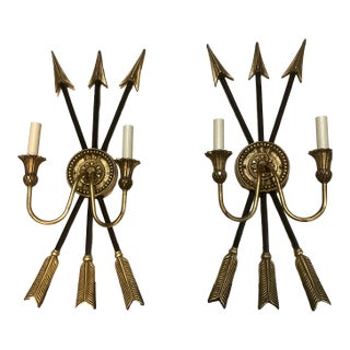 1990s Neoclassical Wall Sconces - A Pair For Sale
