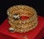 Late 20th Century Italian Fope Flex’it Blue Sapphire Woven Triple Wrap Bangle Bracelet in 18k Yellow & White Gold For Sale - Image 9 of 15