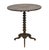 American Folk Art Floral Paint-Deocrated Tripod Table, the circular top on bobbin support atop three carved wood legs....