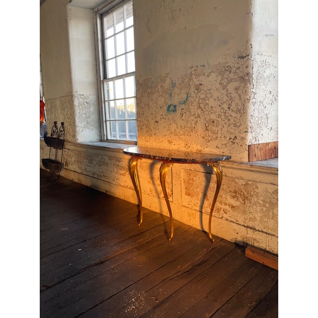 Console Table With Black Marble Top For Sale - Image 10 of 10