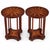 Early 20th Century English Regency Side Starburst Inlaid Mahogany Drinks Side Tables - Pair For Sale - Image 5 of 5