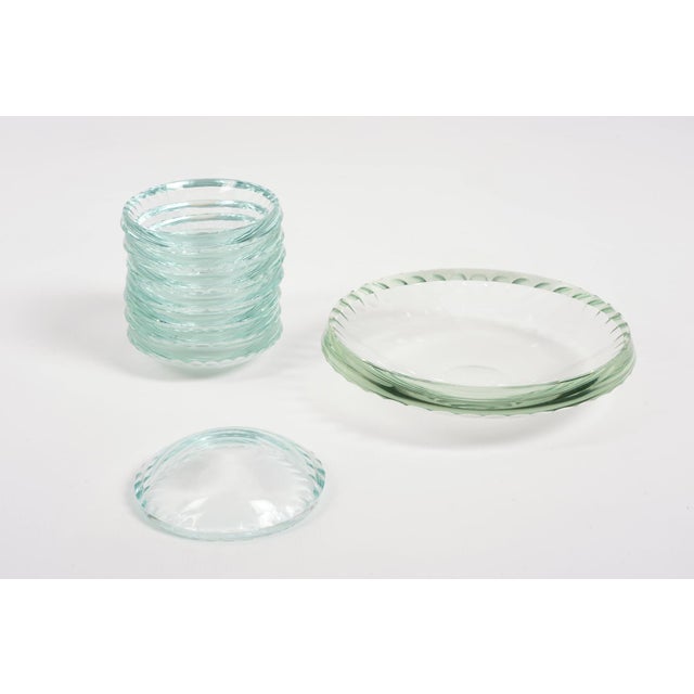 Vintage Art Deco Glass Bowls, 1940s, Set of 9 For Sale - Image 6 of 8