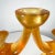 1970s Sculptural Design Modern Amber Single Candle Holder Signed For Sale - Image 4 of 10