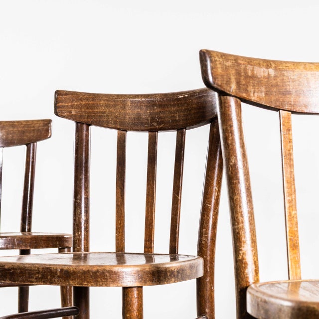 : 1950’s Elegant Tall Bentwood Dining Chairs By Ton – Set Of Four. High quality good scale dining chairs produced by the...