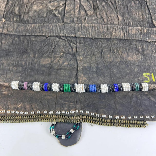 Early 20th Century Early 20th Century Ndebele Beaded Married Women's Apron MATTER COLLECTION For Sale - Image 5 of 7