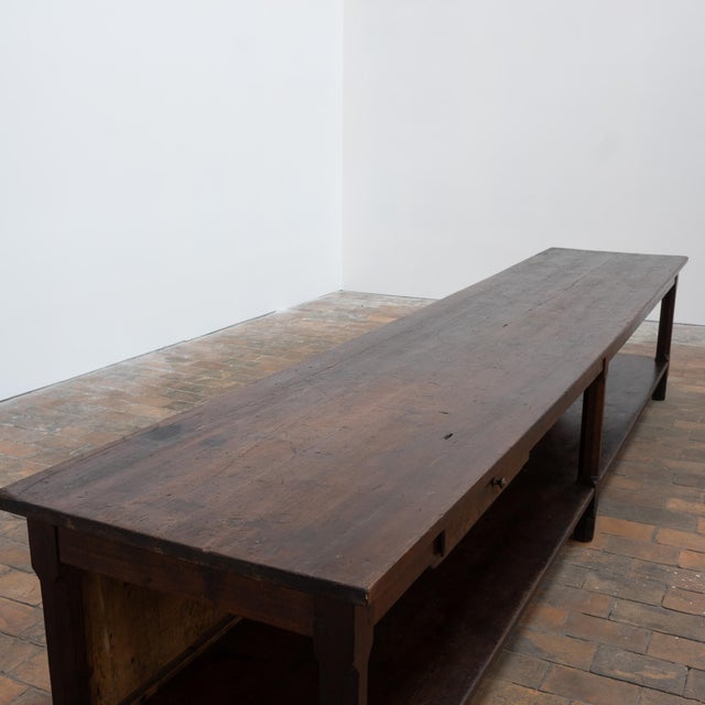 Large Vintage Drapers Table, 1920 For Sale - Image 6 of 11