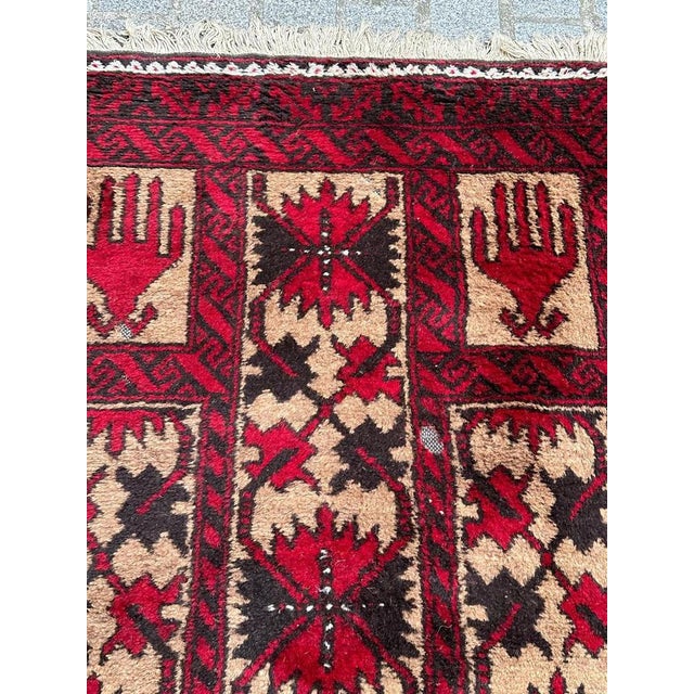 Vintage Turkmen Baluch Rug, 1950s For Sale - Image 11 of 16